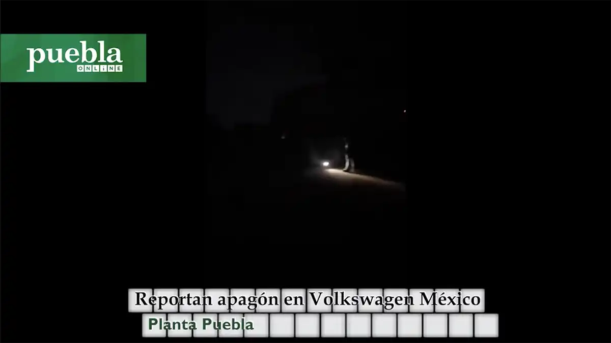 Reportan apagón en Volkswagen México planta Puebla